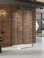 NEW TRENDY PRIME GUNMETAL BRUSHED kabina kwadratowa 90x90 cm, szkło transparentne