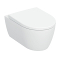 GEBERIT Zestaw wiszącej miski WC Geberit iCon, lejowa, ukryte mocowania, TurboFlush, z deską sedesową