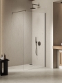 NEW TRENDY NESTA GUNMETAL BRUSHED ścianka walk-in 100 cm, wspornik prostopadły