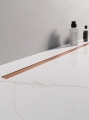 NEW TRENDY VISIO SLIM COPPER prysznicowy odpływ liniowy 80 cm, miedź szczotkowana