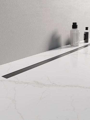 NEW TRENDY VISIO SLIM GUNMETAL prysznicowy odpływ liniowy 100 cm, grafit szczotkowany