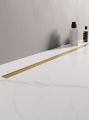 NEW TRENDY VISIO SLIM GOLD BRUSHED prysznicowy odpływ liniowy 70 cm, złoty szczotkowany