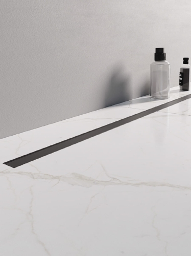 NEW TRENDY VISIO SLIM BLACK prysznicowy odpływ liniowy 70 cm, czarny mat