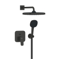 GROHE CUBEO zestaw natryskowy podtynkowy z baterią i deszczownicą, czarny mat