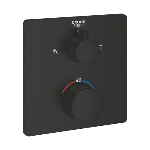 GROHE GROHTHERM bateria natryskowa podtynkowa termostatyczna, czarny mat