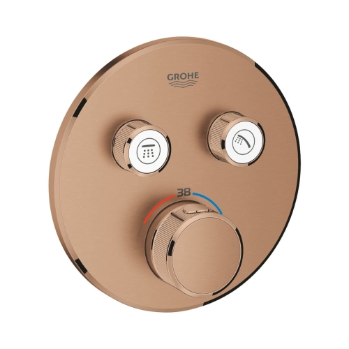 GROHE GROHTHERM SMARTCONTROL bateria natryskowa podtynkowa termostatyczna, miedż szczotkowana