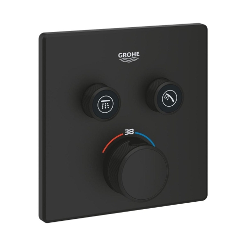 GROHE GROHTHERM SMARTCONTROL bateria natryskowa podtynkowa termostatyczna, phantom black