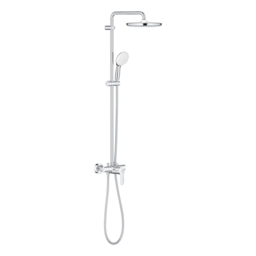 GROHE TEMPESTA zestaw natryskowy naścienny z baterią i deszczownicą, chrom