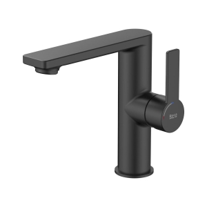 ROCA TARGA bateria umywalkowa stojąca, czarny mat