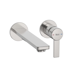 ROCA TARGA bateria umywalkowa podtynkowa, inox