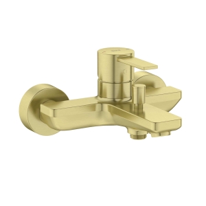 ROCA TARGA bateria wannowo-natryskowa naścienna, brushed gold