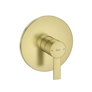 ROCA TARGA bateria natryskowa podtynkowa, brushed gold