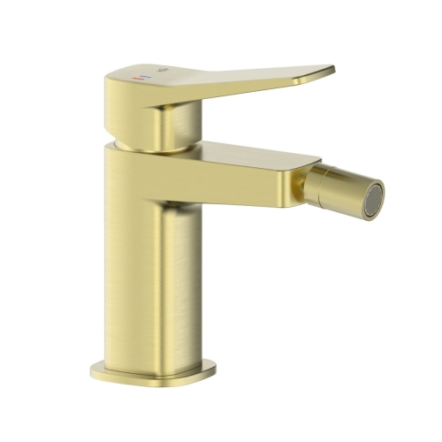 KFA MALAGA bateria bidetowa stojąca, brushed light gold