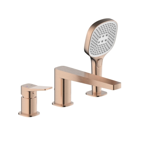 KFA MALAGA bateria wannowo-natryskowa nawannowa, brushed rose gold