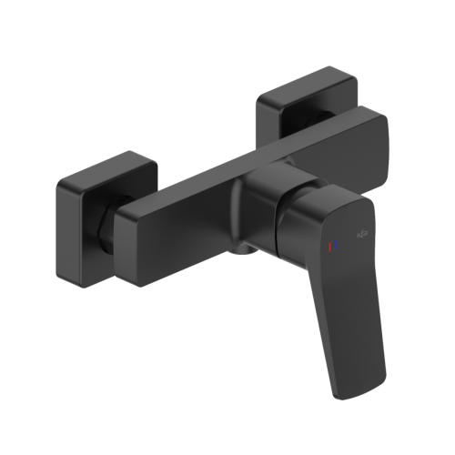 KFA MALAGA bateria natryskowa naścienna, black