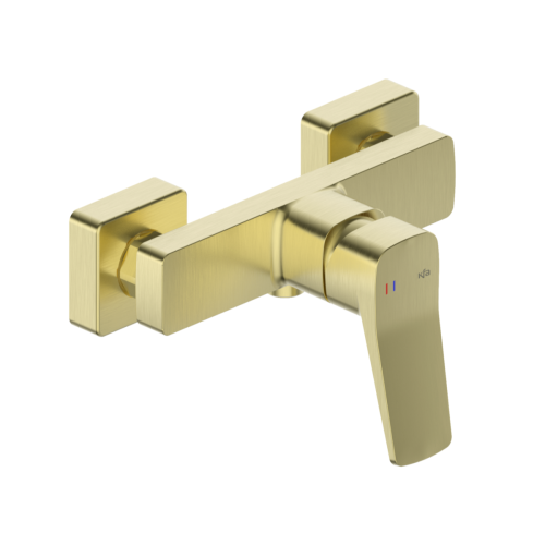 KFA MALAGA bateria natryskowa naścienna, brushed light gold