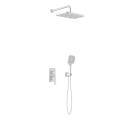 KFA MALAGA zestaw natryskowy podtynkowy z baterią i deszczownicą, white