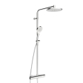 ORAS OPTIMA STYLE zestaw natryskowy termostatyczny z baterią i deszczownicą, chrom