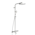 ORAS OPTIMA STYLE zestaw natryskowy termostatyczny z baterią i deszczownicą, chrom