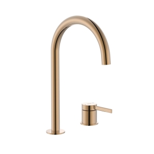 ROCA ONA bateria umywalkowa stojąca, brushed gold