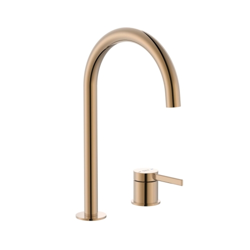 ROCA ONA bateria umywalkowa stojąca, rose gold