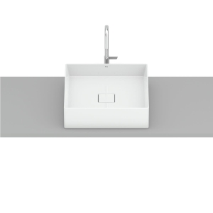 ROCA TERRA umywalka nablatowa 40 cm, biały połysk