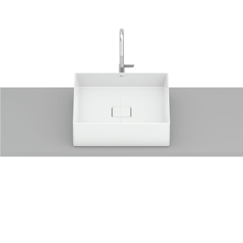 ROCA TERRA umywalka nablatowa 40cm, biały połysk