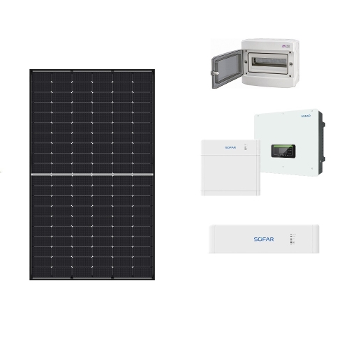 Zestaw fotowoltaiczny JKM480N-60HL4-V+ falownik SOFAR hyd8KTL+ magazyn BTS 5kwh + BDU jednostka sterująca + pakiet elektryczny