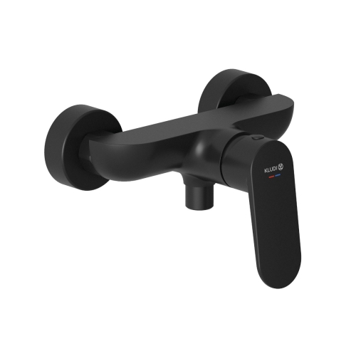 KLUDI X1 bateria natryskowa naścienna, czarny mat