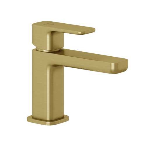 KLUDI RENON bateria umywalkowa stojąca, złoty szczotkowany