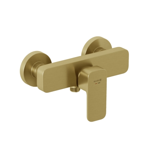 KLUDI RENON bateria natryskowa naścienna, złoty szczotkowany