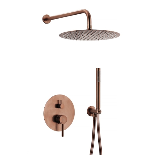 KFA MOZA ROSE GOLD zestaw natryskowy z deszczownicą, miedź szczotkowana
