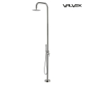 VALVEX GARDEN kolumna natryskowa z głowicą prysznicową i natryskiem stal szczotkowana