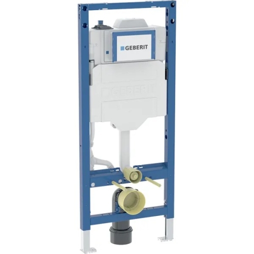 GEBERIT DUOFIX Stelaż podtynkowy do wiszących misek WC 120 cm spłuczka podtynkowa Sigma 12 cm spłukiwanie higieniczne HS50