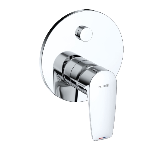 KLUDI PURE&SOLID Bateria podtynkowa wannowo-natryskowa chrom
