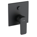 KLUDI PURE&STYLE Bateria podtynkowa wannowo-natryskowa czarny mat