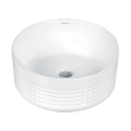 DEANTE SILIA HEXA umywalka ceramiczna nablatowa asymetryczna, biały
