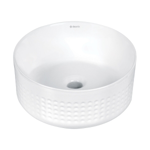 DEANTE SILIA HEXA umywalka nablatowa asymetryczna 36 cm, biały