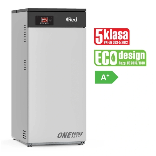 RED ONE PLUS BASIC 15 kW kocioł pelletowy z sondą lambda oraz automatyką HT-tronic 900 klasa 5 