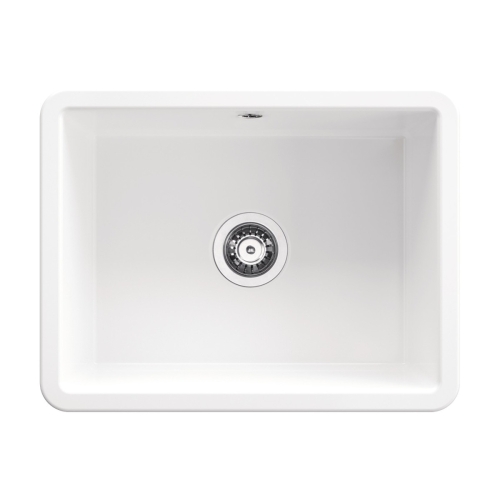 DEANTE LUMI zlewozmywak ceramiczny wpuszczany w blat 557x430 biały