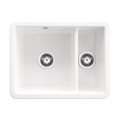 DEANTE LUMI zlewozmywak ceramiczny wpuszczany w blat 557x430 mm biały
