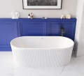 INVENA GLAMOUR wanna wolnostojąca 170x80 cm  biała ryflowana