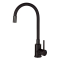 DEANTE CORIO zestaw zlewozmywak granitowy wpuszczany w blat 670x440 mm grafit metalik z baterią kuchenną stojącą kolor nero