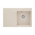 DEANTE EVORA zlewozmywak granitowy wpuszczany w blat 760x500 mm beżowy