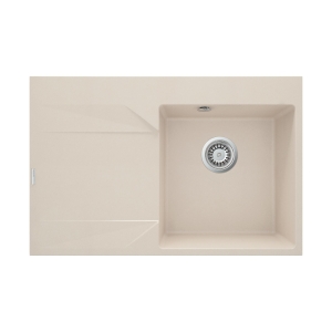 DEANTE EVORA zlewozmywak granitowy wpuszczany w blat 760x500 mm beżowy