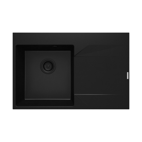 DEANTE EVORA zlewozmywak granitowy wpuszczany w blat 760x500 mm nero