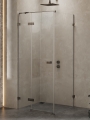 NEW TRENDY AVEXA kabina prysznicowa 90x90 cm kwadratowa profil gunmetal szkło transparentne
