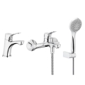 KFA MORRIS zestaw natryskowy z baterią umywalkową chrom 