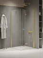 NEW TRENDY NEW SOLEO kabina prysznicowa 80x110 cm prostokątna profil light gold szkło transparentne 