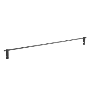 STELLA reling do półki szklanej 40cm czarny mat 
